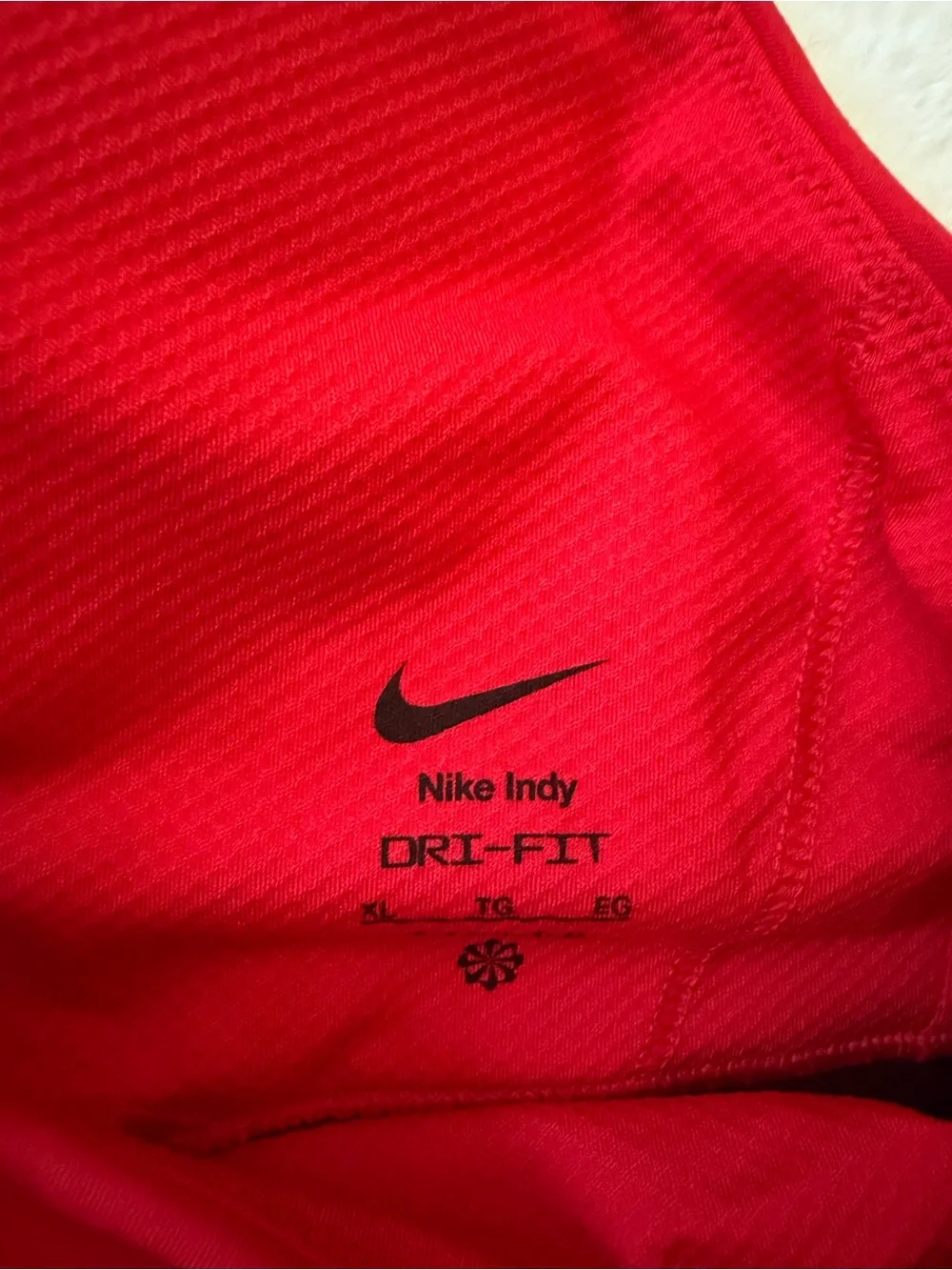 Nike Red Dri-FIT Indy Sports Bra